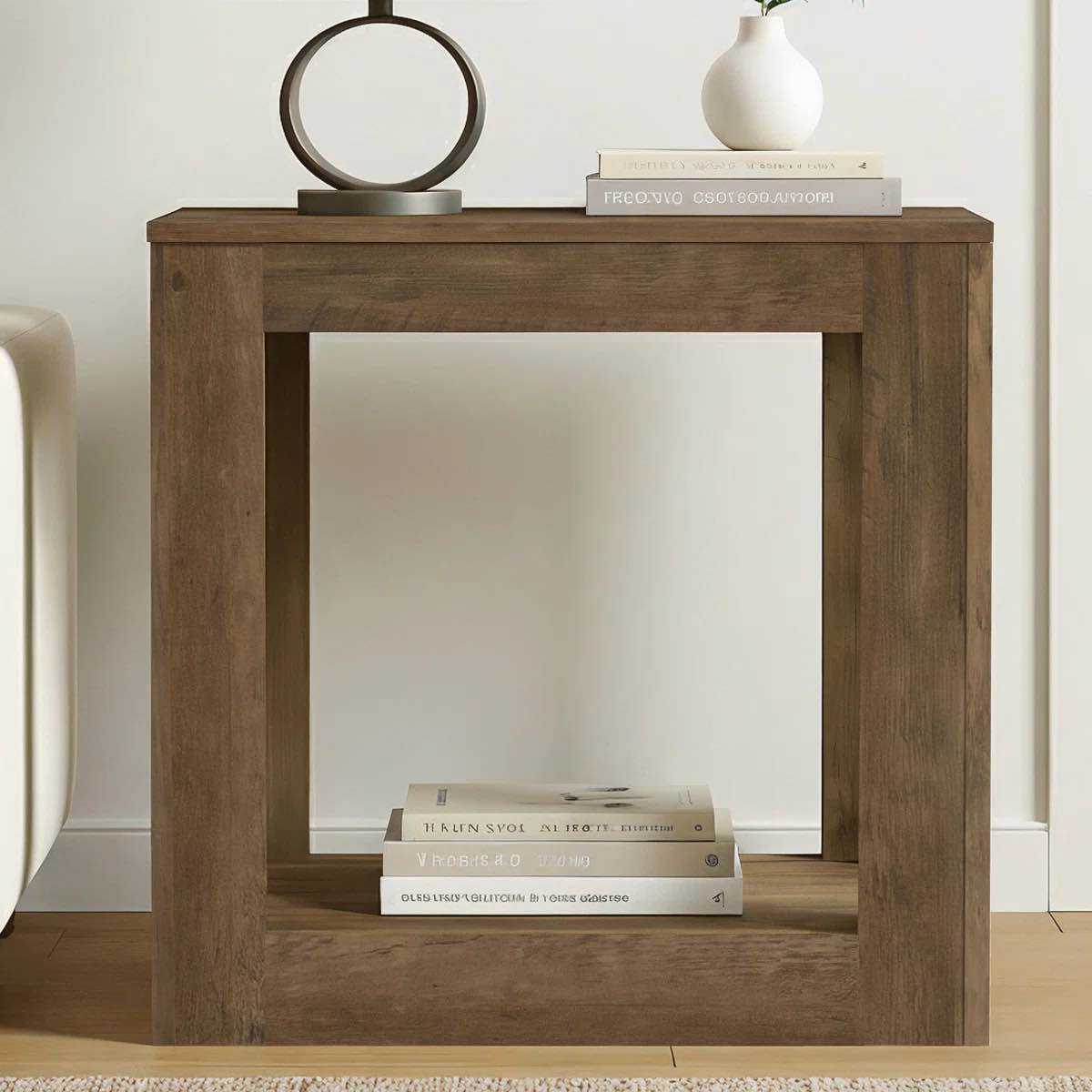 Condition photo showing New/Like New for allysyn contemporary 23.6" square end table