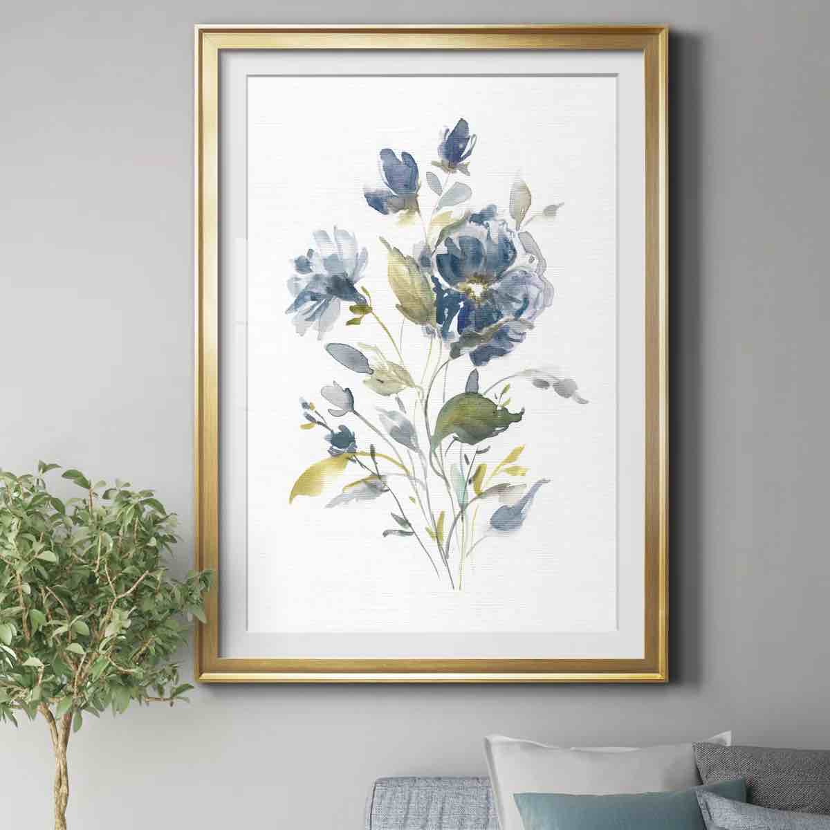 " linen botanical i " painting print