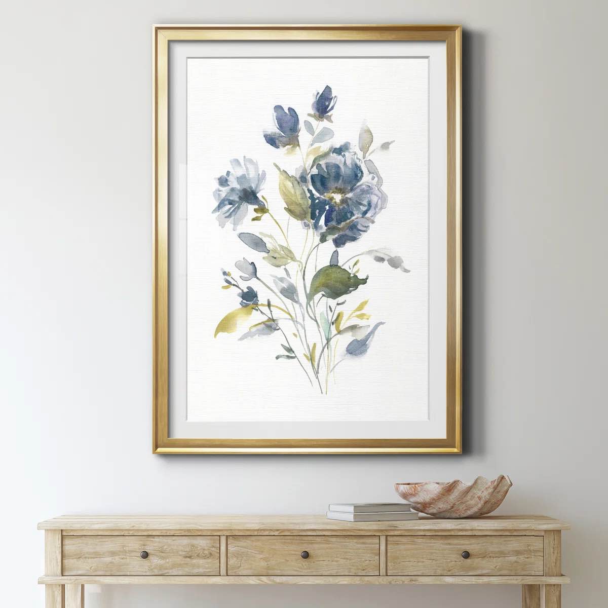 Condition photo showing New/Like New for " linen botanical i " painting print
