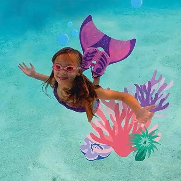 Body Glove Mermaid Monofin with Mask Mermaid Linden Pink/Blue