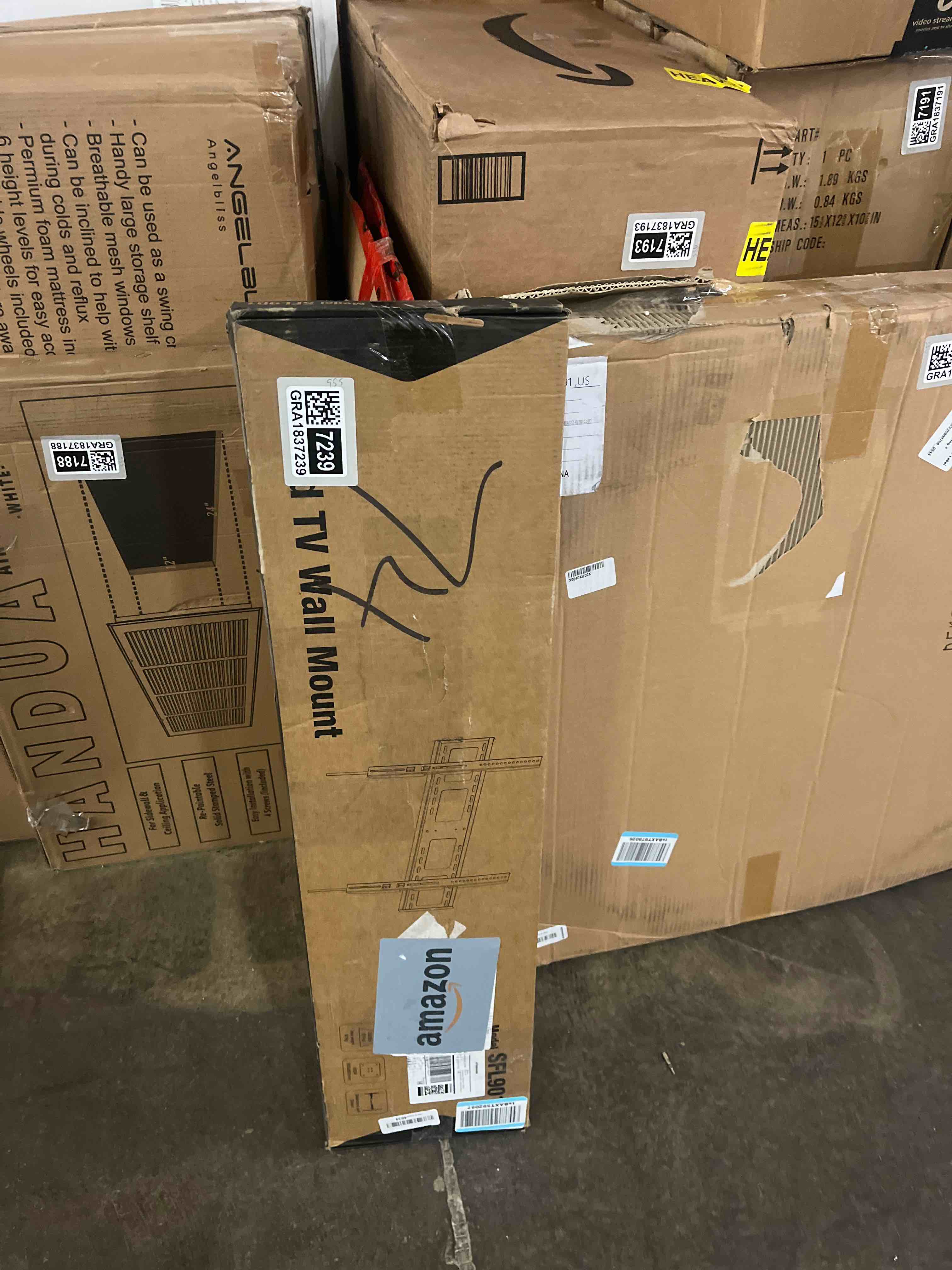 Condition photo showing New/Like New for Heavy Duty TV Wall Mount for 55-100 inch Large TVs up to 200 LBS & 800x600 mm Vesa, Ultra Slim Fixed TV Mount, Low-Profile TVS Bracket, 16" 24" 32" Wood Stud, Fit Most 65+ 75+ 85 86 90 98 100 TVs
