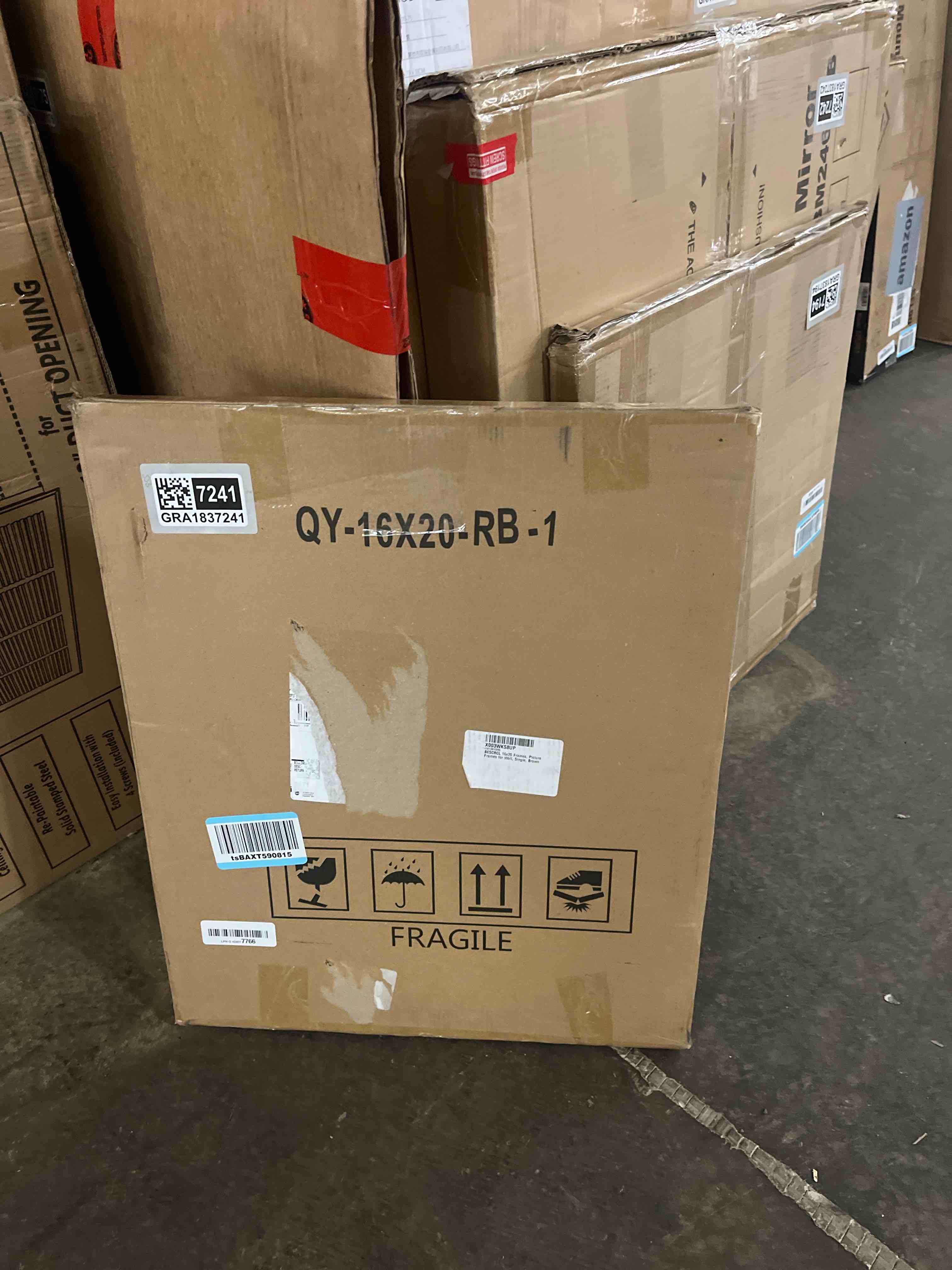 Condition photo showing New/Like New for BESCRCL 16x20 Frames, Picture Frames for Wall, Single, Brown