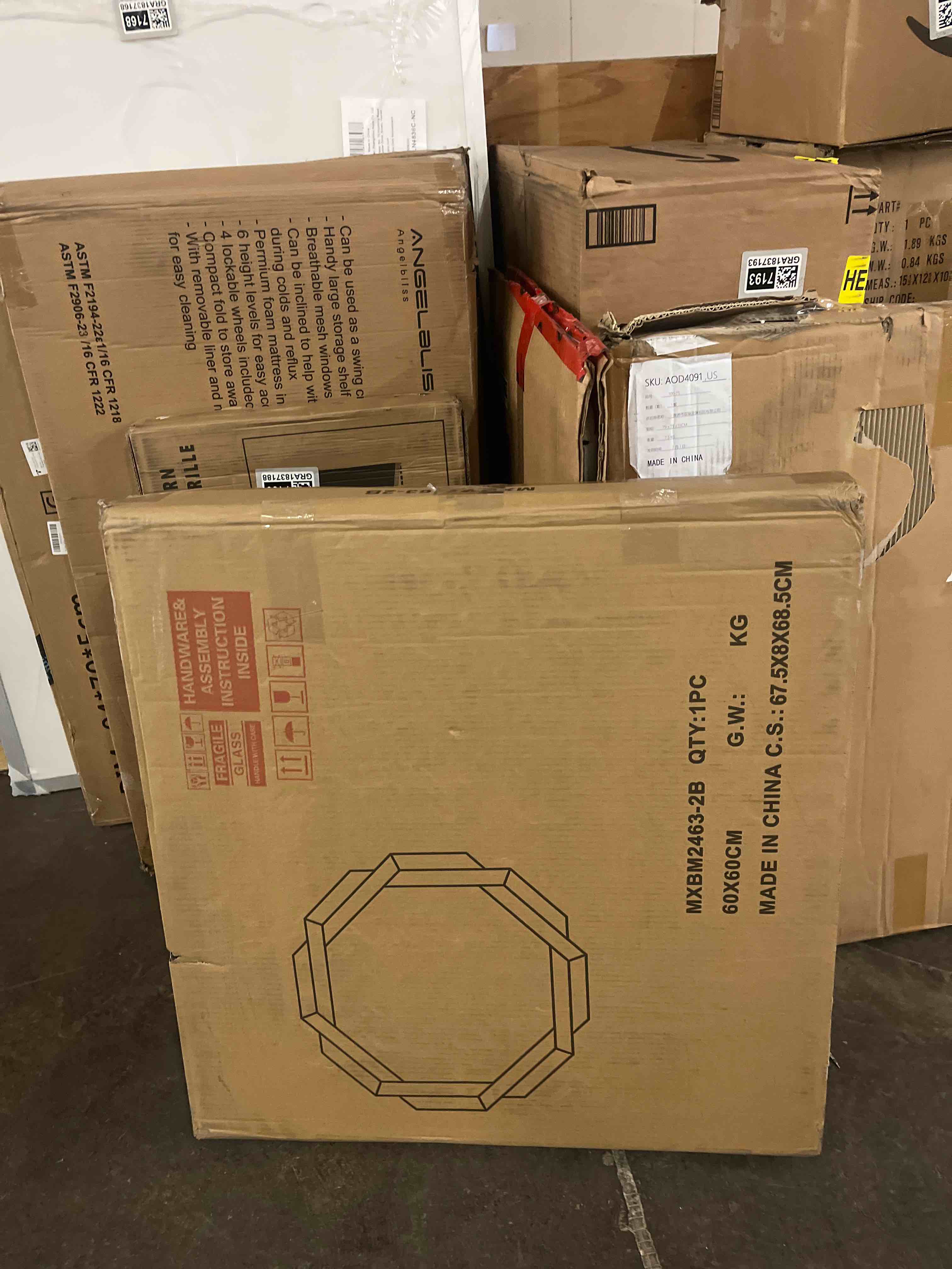 Condition photo showing New/Like New for Bathroom Mirror Black-24”X24” Wall Mirrors Decorative, Beveled Edge Frameless Mirror for Wall Bathroom, Vanity Room, Bedroom, Living Room and Enterway