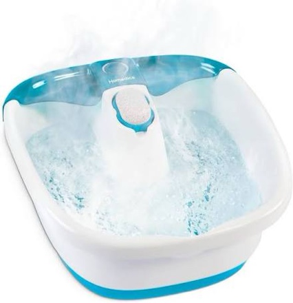Condition photo showing New/Like New for HoMedics Bubble Mate Foot Spa, Toe Touch Controlled Foot Bath with Invigorating Bubbles and Splash Proof, Raised Massage nodes and Removable Pumice Stone