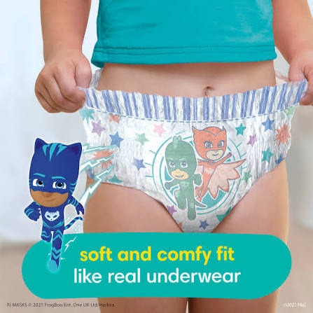 Condition photo showing New/Like New for Pampers Training Pants - Easy Ups Boys & Girls Bluey - Size 4T-5T, 104 Count, Children's Potty Underwear (Packaging May Vary)