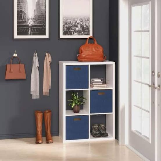 Condition photo showing Good Condition for ClosetMaid 30 in. H x 43.82 in. W x 13.50 in. D White Wood Large 6- Cube Organizer