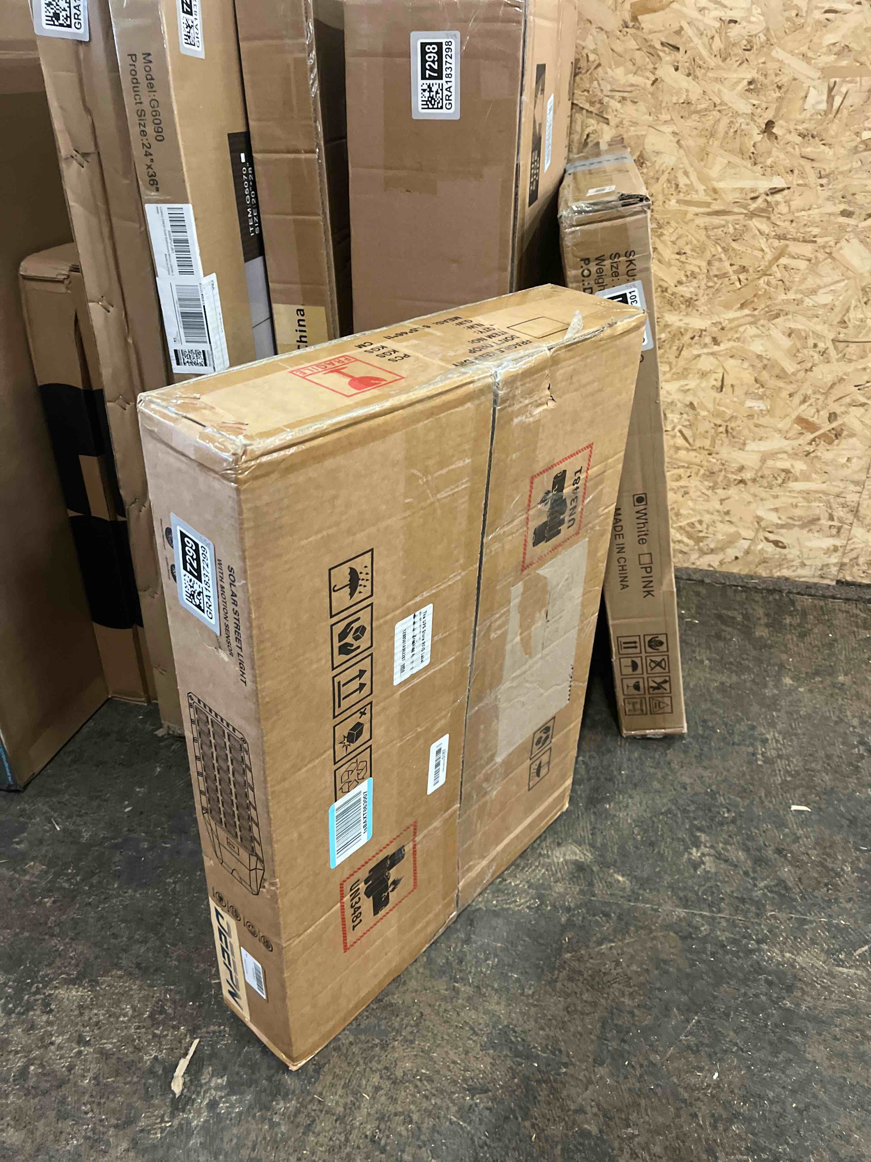 Condition photo showing New/Like New for Deepn Solar Street Light, Commercial Grade Solar Lights Outdoor IP67 Waterproof, 8700W LED Flood Security Lights Motion Sensor & Dusk to Dawn Outdoor Lighting for Parking Lots, Streets & Yard, 1 Pack