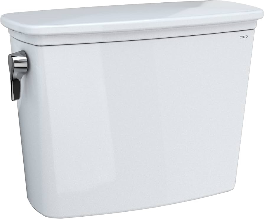 TOTO Drake Transitional 1.28 GPF Toilet Tank with WASHLET+ Auto Flush Compatibility, Cotton White - ST786EA#01