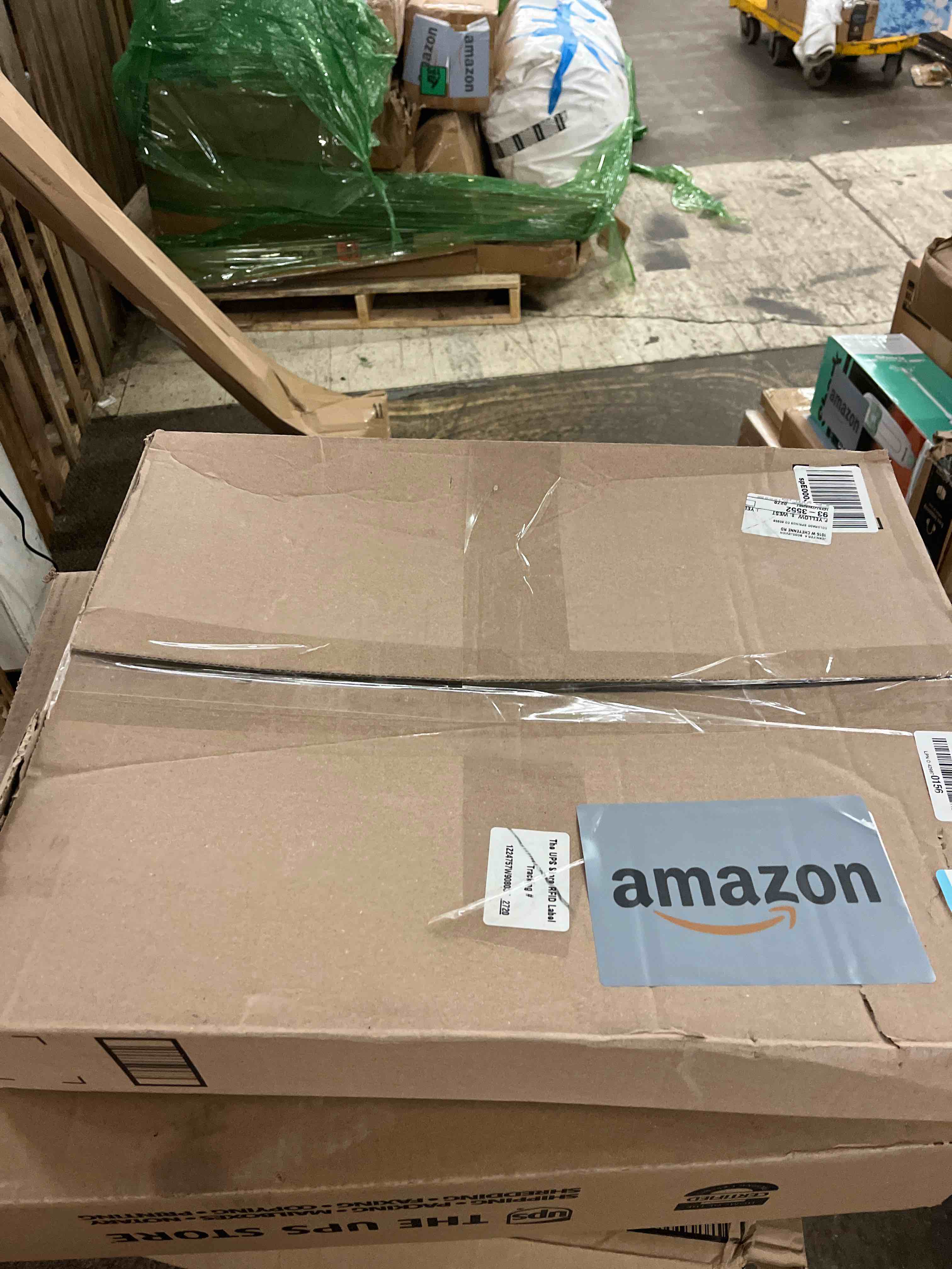 Condition photo showing New/Like New for FEBSNOW Cork Board Bulletin Board 23 x 15.7 Inches with Rectangle White Frame Hanging Pin for Walls Office Message Board or Vision Board Decoration