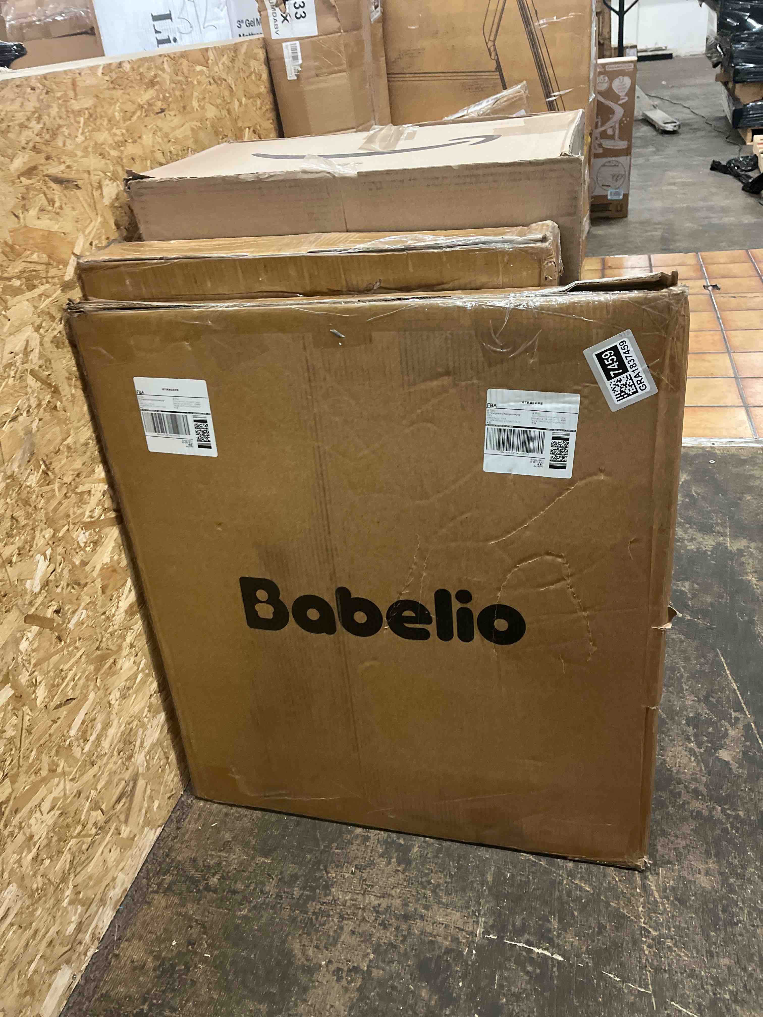 Condition photo showing New/Like New for Babelio Metal Baby Gate, 29-43" Auto Close Easy Install Pet Gate PressGuard P7, Extra Wide Walk Thru Child Safety Gate, 30" Tall Pressure Mounted Dog Gate for Doorways & Stairs, White
