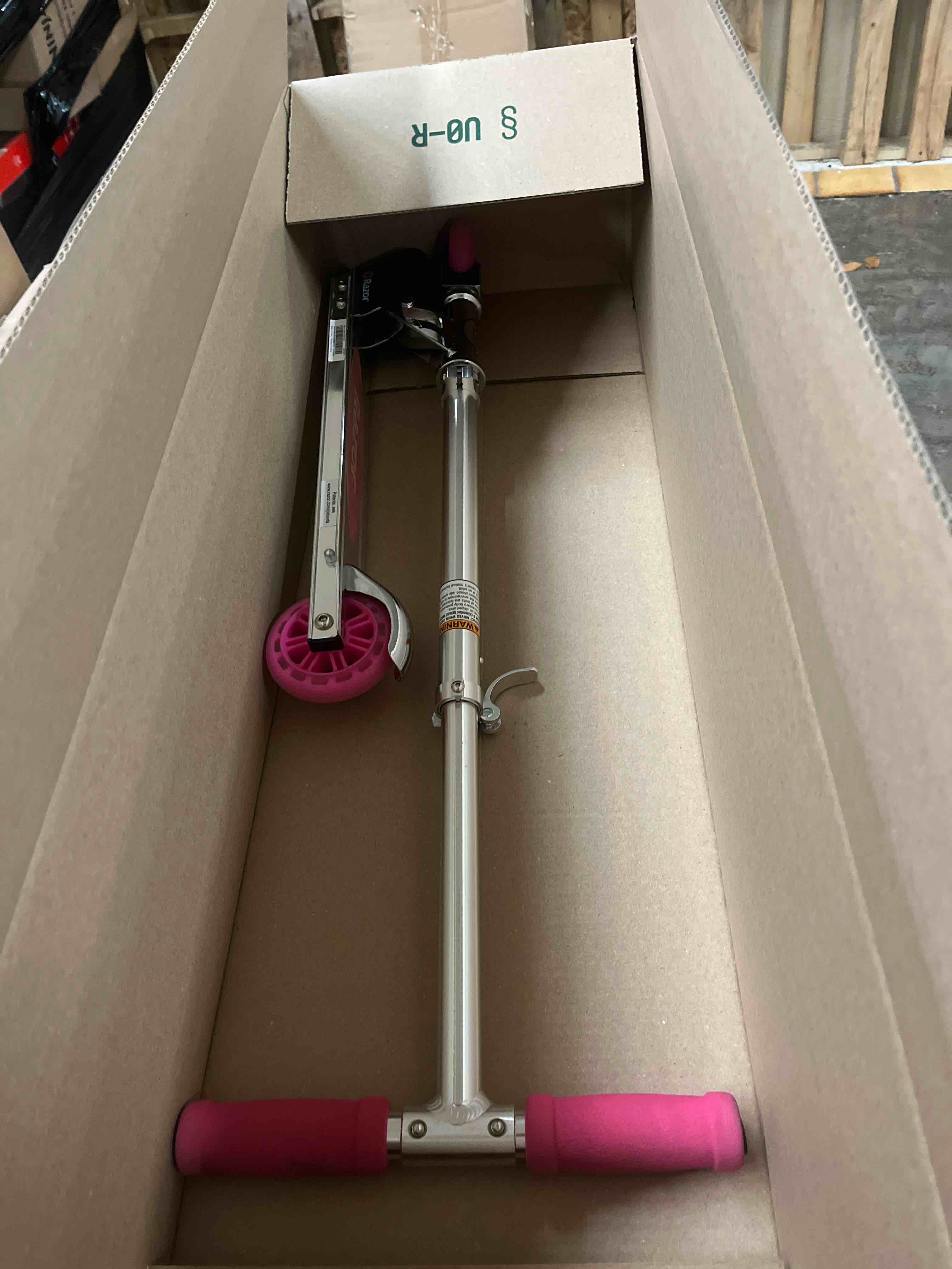 Condition photo showing New/Like New for Razor A Kick Scooter for Kids - Lightweight, Foldable, Aluminum Frame, and Adjustable Handlebars