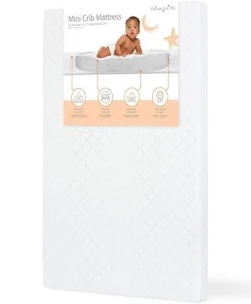 dream on me holly 3'' mini / portable waterproof fiber crib mattress