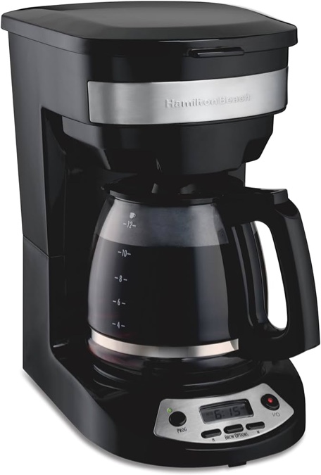 hamilton beach metal 12 cup drip coffee maker