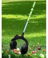 nut gatherer for walnuts with 1.8-gallon capacity, no-bend emptying design acorn picker upper roller suitable for 1.2"-3.6" walnuts,chestnuts, fallen apples & tennis balls(no small acorns)
