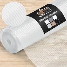gorilla grip drawer and shelf liner, strong grip, non adhesive easiest install mat, 20 in x 30 ft, durable organization liners, kitchen cabinets drawers cupboards, bathroom storage shelves, cream