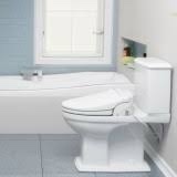 Brondell SE400-EW Swash SE400 Electric Bidet Toilet Seat With Heated Seat, Oscillating Stainless Steel Nozzle, Warm Air Dryer, Night Light, Gentle Close Lid, White Side Arm Control, Elongated