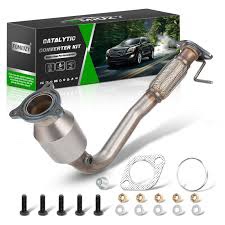 High Flow Front Catalytic Converter Kit Direct-Fit Chevy Equinox GMC Terrain 2010 2011 2012 2013 2014 Captiva Sport 2012 2013 2014 2015 2.4L