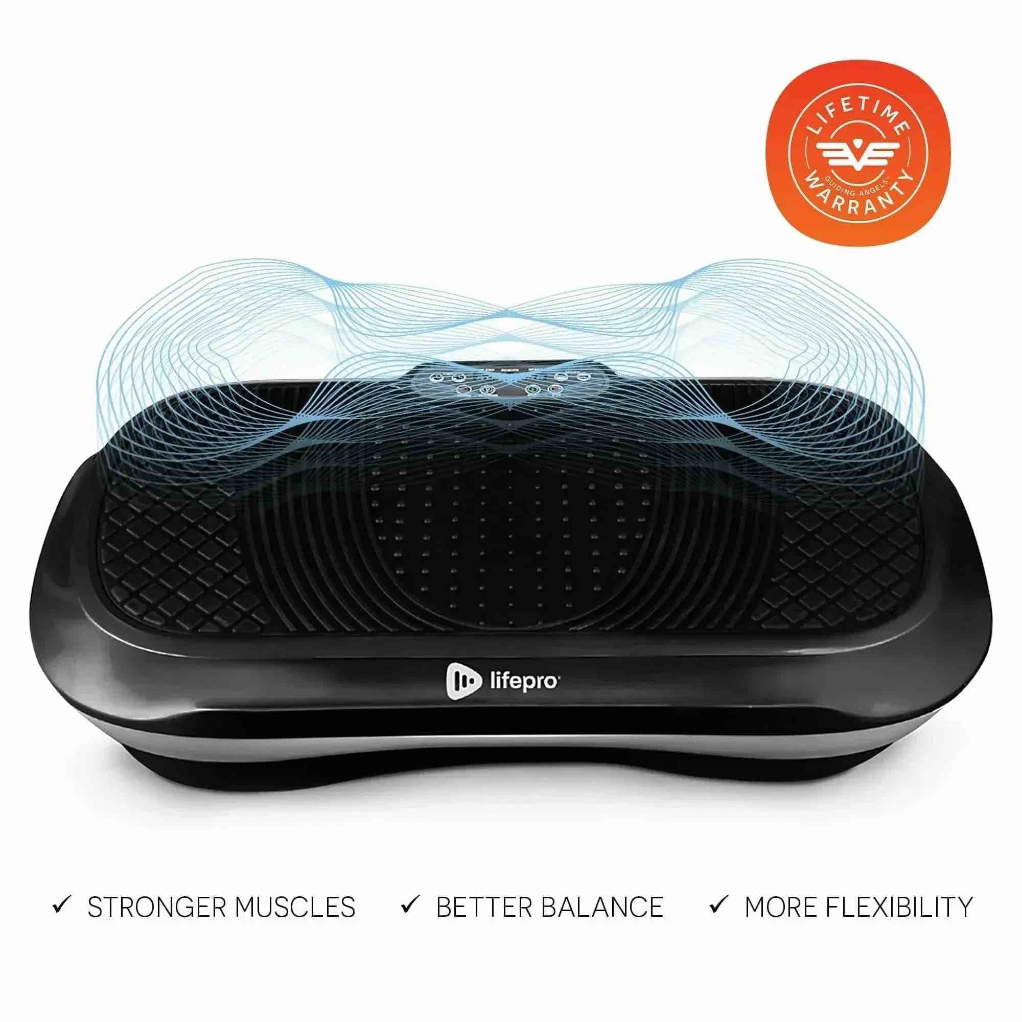 Lifepro Vibration Plate Exercise Machine with Magnetic Acupoints - Full Body Vibration Platform for Beginners and Recovery - Ideal Lymphatic Drainage Massager for Muscle Toning and Overall Fitness