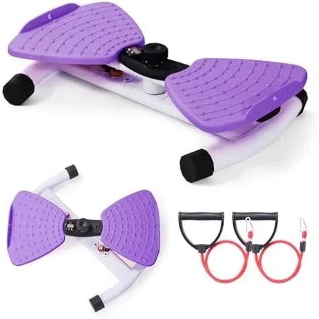renzec waist twister machine, adjustable exercise twist board for women men, noiseless ab twister for home gym equipment, 330 lbs capacity | track time, reps, calories with digital display