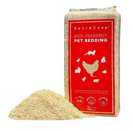 rentacoop premium hemp bedding (300 l) x 1 pack - e.u. grown for chicken coop, nesting boxes, rabbits, hamsters, small pets, horses, etc. (b075sp4x2w)