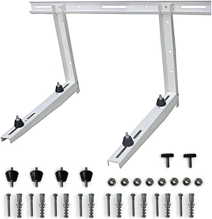 ductlessaire outdoor wall bracket - mini split mounting bracket - ductless air conditioner wall mount - mini split ac/heating system accessories for window ac, hvac, heat pump & more (9000-36000 btu)