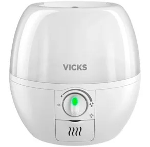 vicks 3-in-1 sleepy time ultrasonic cool mist humidifier with nightlight vul500