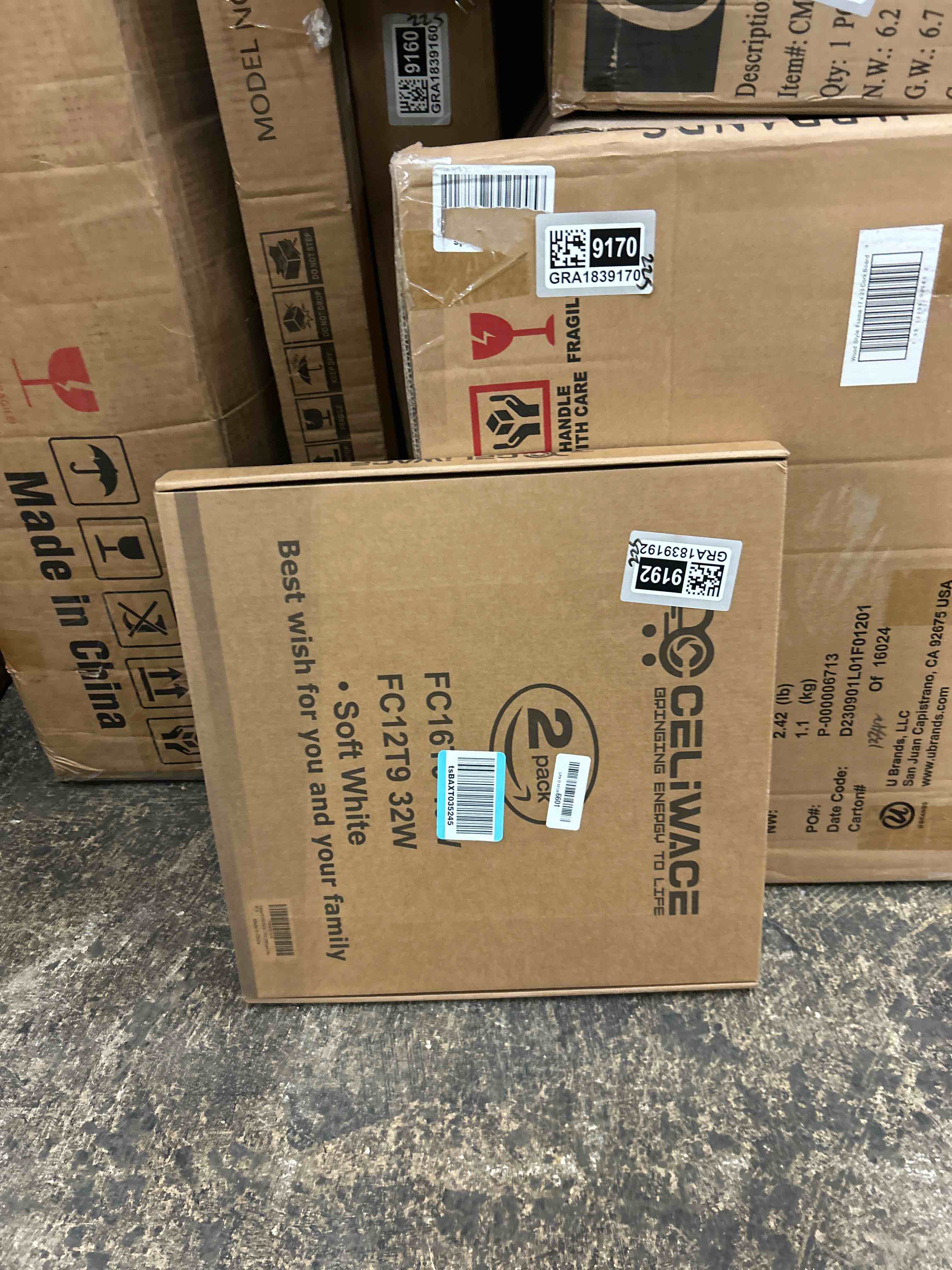 Condition photo showing New/Like New for FC16T9/WW 40 Watt and FC12T9/WW 32W Set, 3000K Soft White, 16'' T9 40W Circline Light Bulbs, 12 inch 32 Watt Circular Fluorescent Tube, Round Fluorescent Bulb CRI 82, 5700 Lumen G10q