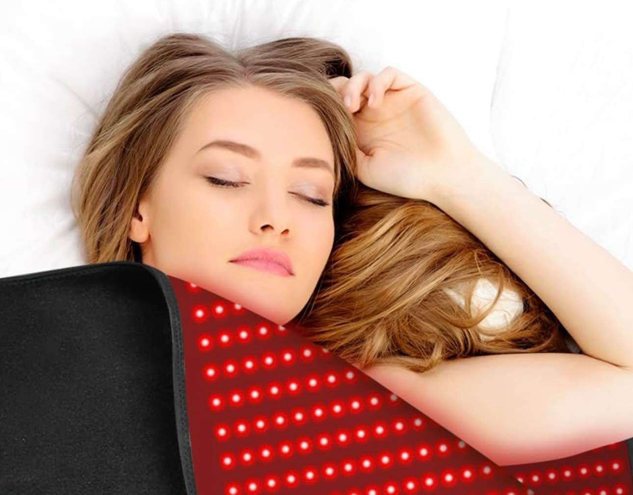 2570 leds dual full body red light therapy mat, eligible red light therapy blanket, 2570pcs dual wavelength leds(660nm& 850nm), premium leather, adjustable timer & intensity