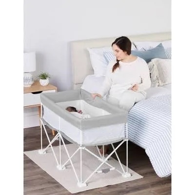Regalo Bedside Bassinet - Gray