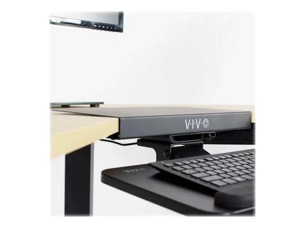VIVO Steel L-Desk Connector for Bridge Corner  Fits Keyboard Tray Desk Mounts