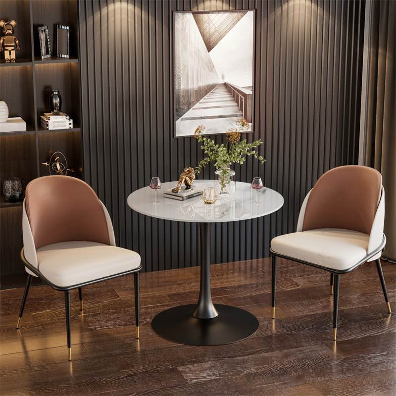 Marble Dining Table Round Kitchen Bistro Table
