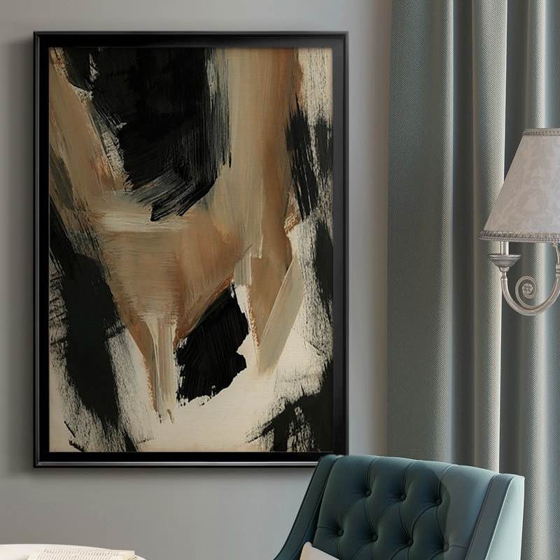 baked paintstrokes ii - single picture frame print