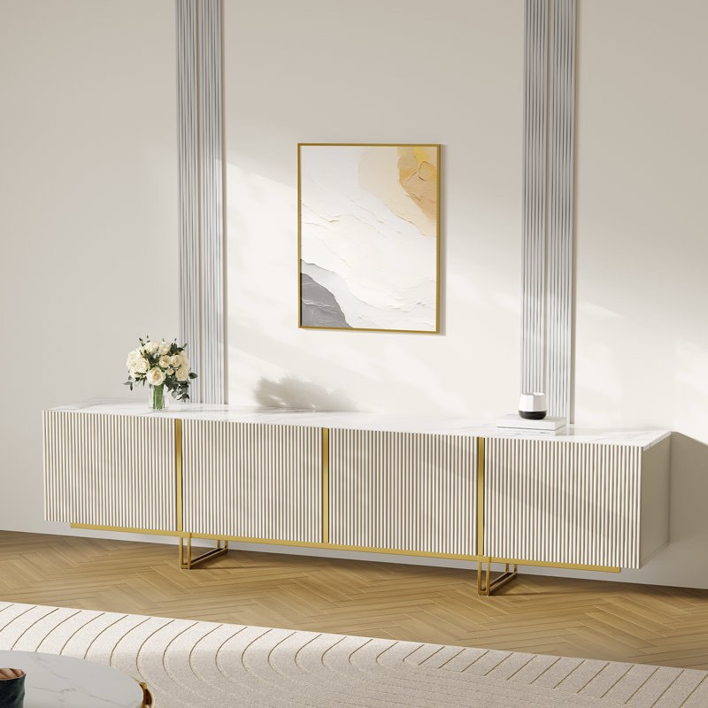 Large TV Stand for TVs up to 86",  Media Console with Storage