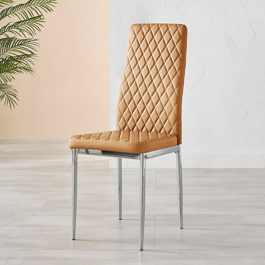 6pc Milan Dining Chair Mustard