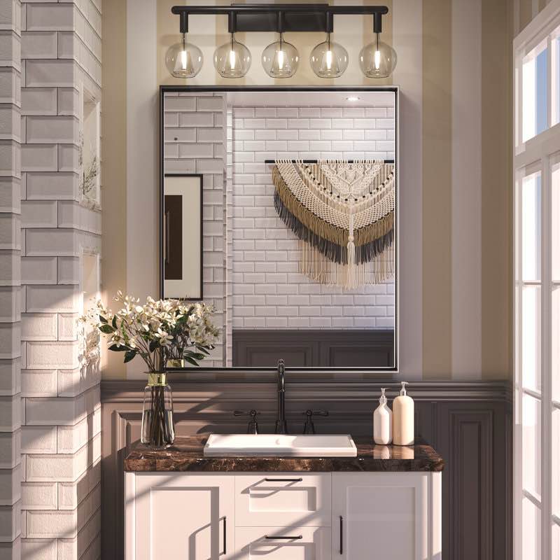 stemn 1.6'' thick bathroom vanity mirror decorative wall mirror accent mirror