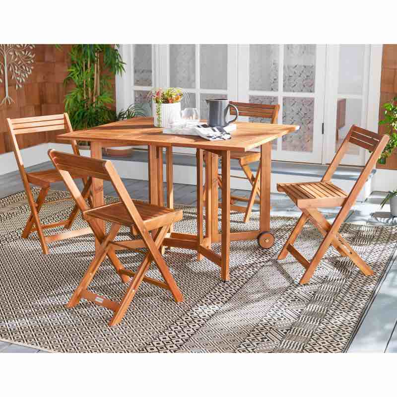 Laoise Gardens Rectangular 4-Person 43.3" Long Dining Set