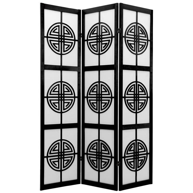 Ambros 51" W x 72" H 3 - Panel Rice Paper Folding Room Divider