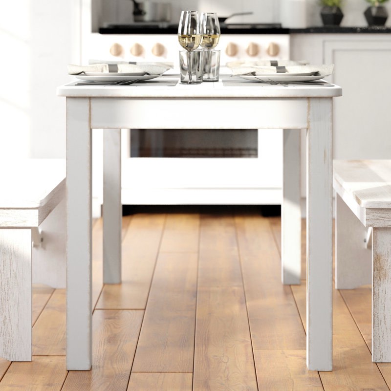 Dejon Rectangular Solid Pine Farmhouse Dining Table