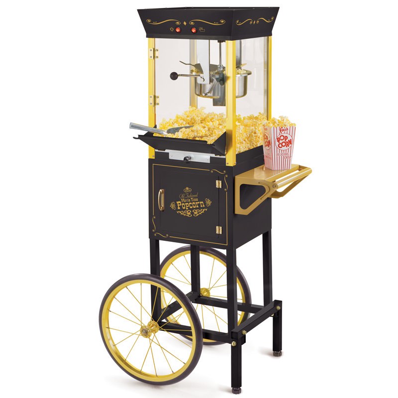 Nostalgia 8 ounce professional popcorn cart