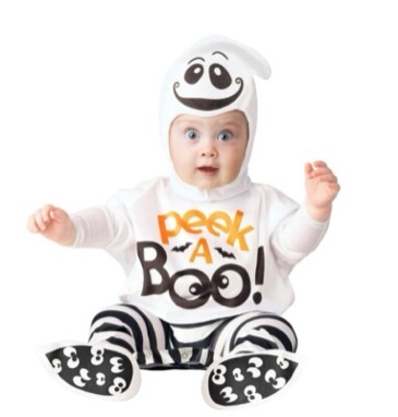 Infant and toddlers giggly ghost Halloween costume