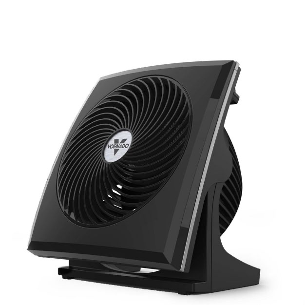 Vornado 573T Whole Room Air Circulator Fan with Pivoting Head: Small Electric Desk Fan, 3 Speeds, Adjustable Tilt, Black