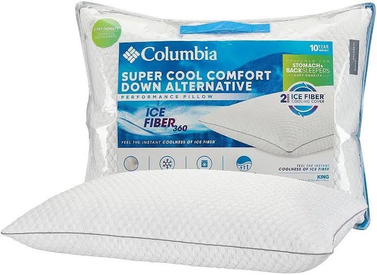 Condition photo showing New/Like New for Columbia cool sleep down alternative pillow