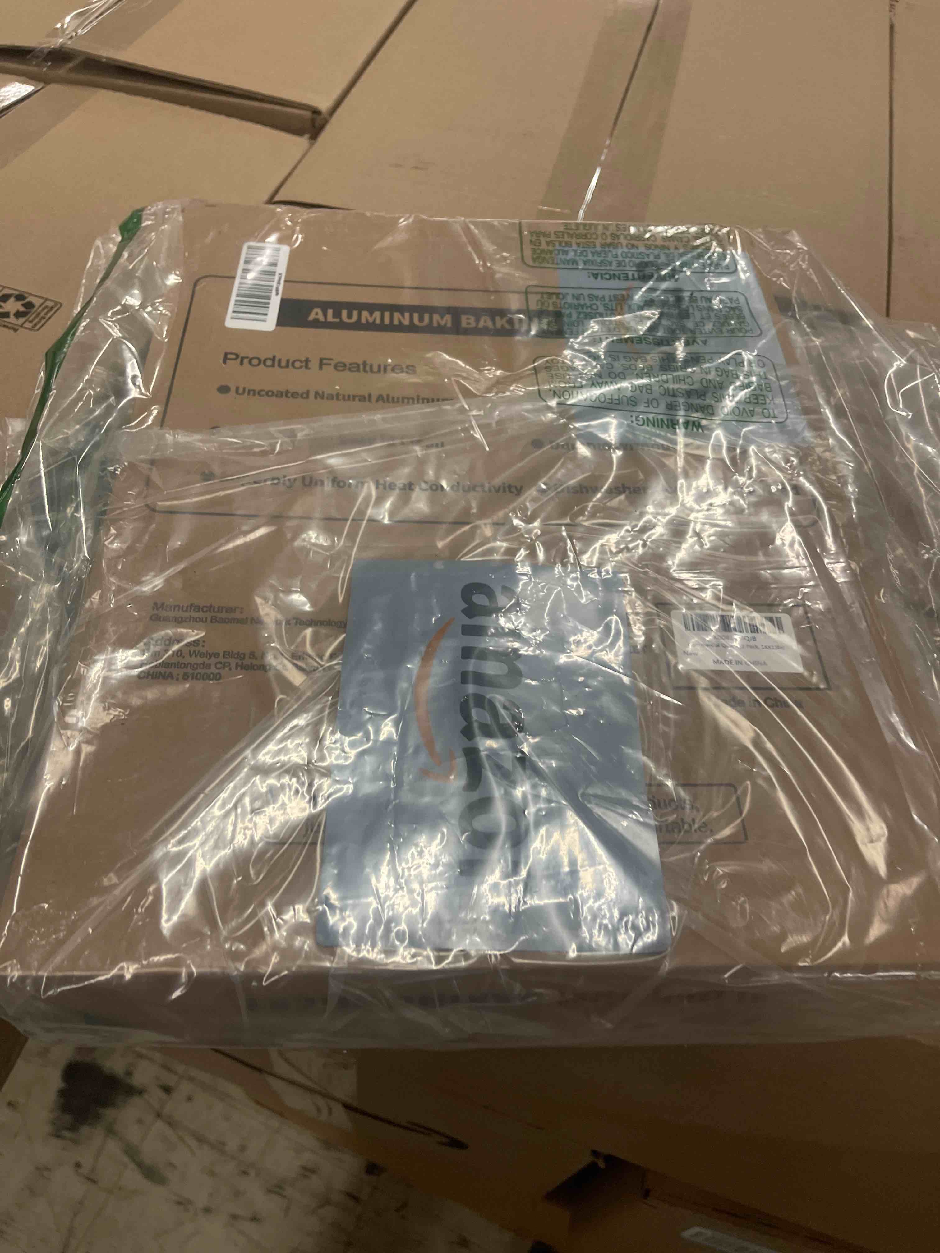 Condition photo showing New/Like New for Commercial Quality Baking Sheet Pan Set, Natural Aluminum Cookie Sheet, Umite Chef Warp Resistant Baker's Half Sheet Pan, Large Thick Cookie Tray Pans for Baking, Roasting(2 Pack, 18X13In)