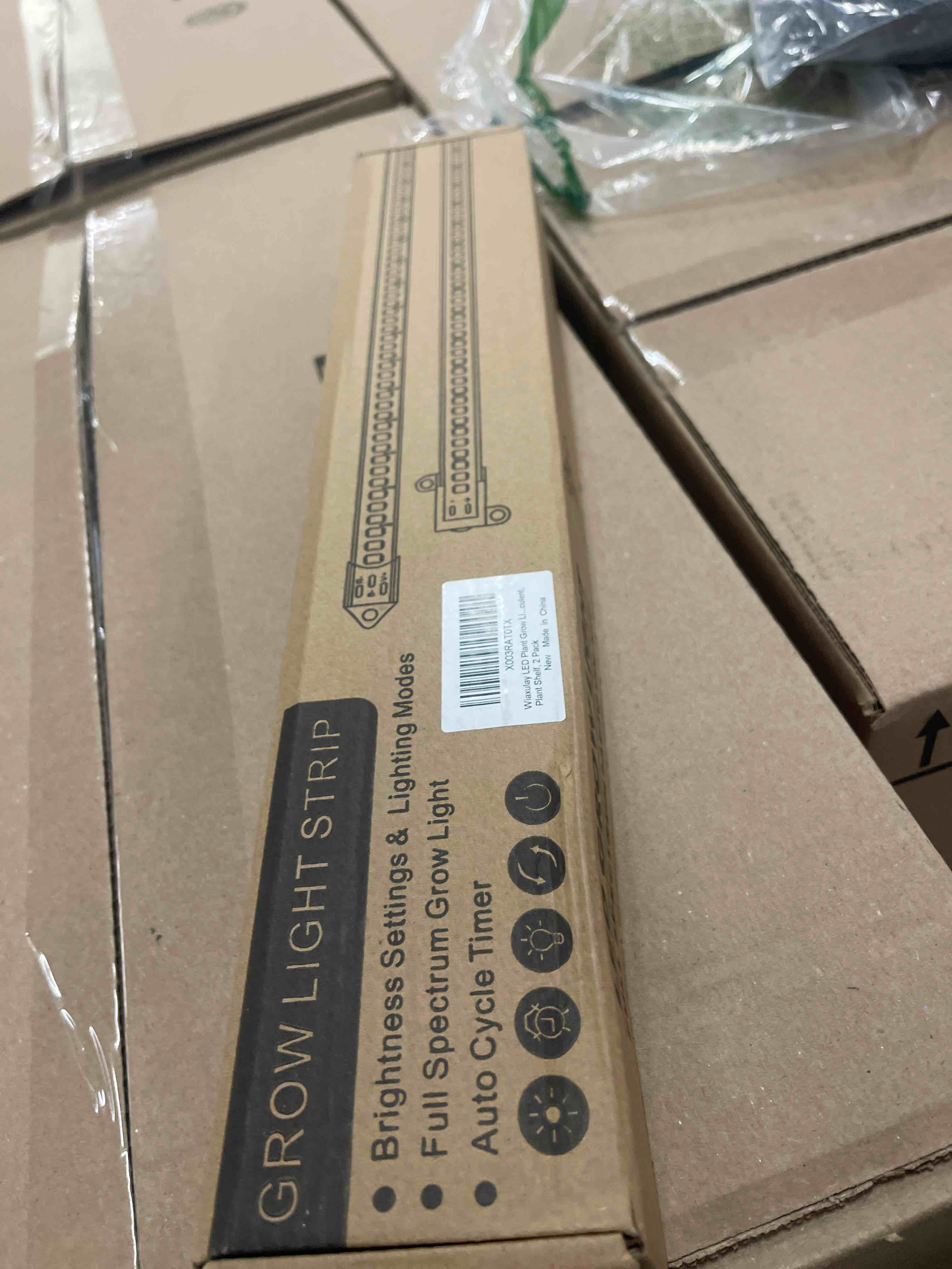 Condition photo showing New/Like New for Wiaxulay Grow Lights for Indoor Plants Full Spectrum, 120 LEDs Plant Grow Light Strips with Auto ON/Off Timer 6/12/16Hrs, 5 Brightness, 3 Switch Modes Growing Lamps for Seed Starting, Succulent,2 Bars