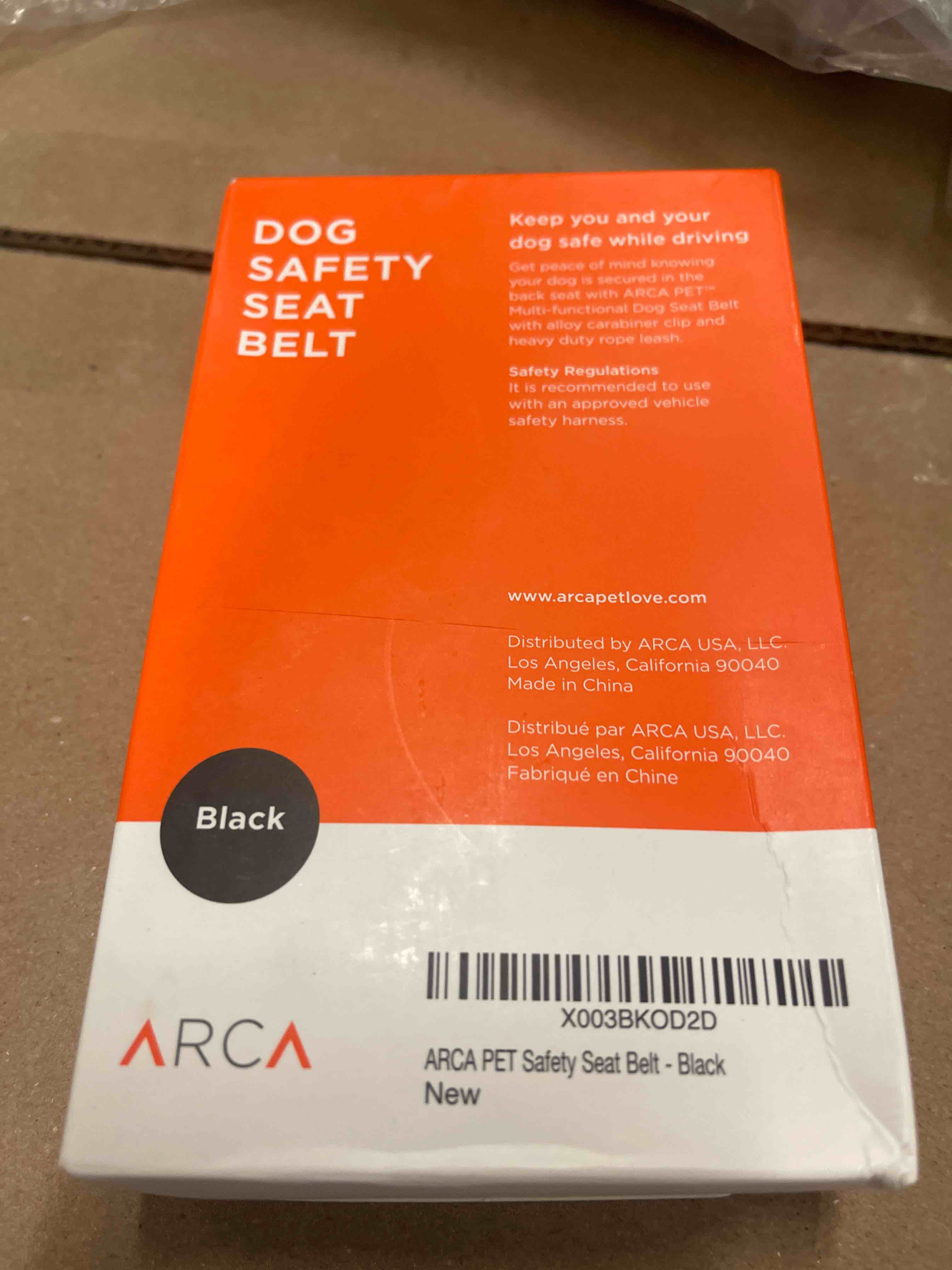Condition photo showing New/Like New for Dog Seat Belt for Car | Universal Dog Car Seatbelt | Durable Reflective Rope with Clip Hook Latch, Buckle and Alloy Carabiner- Safe and Secure Pet Safety Restraint