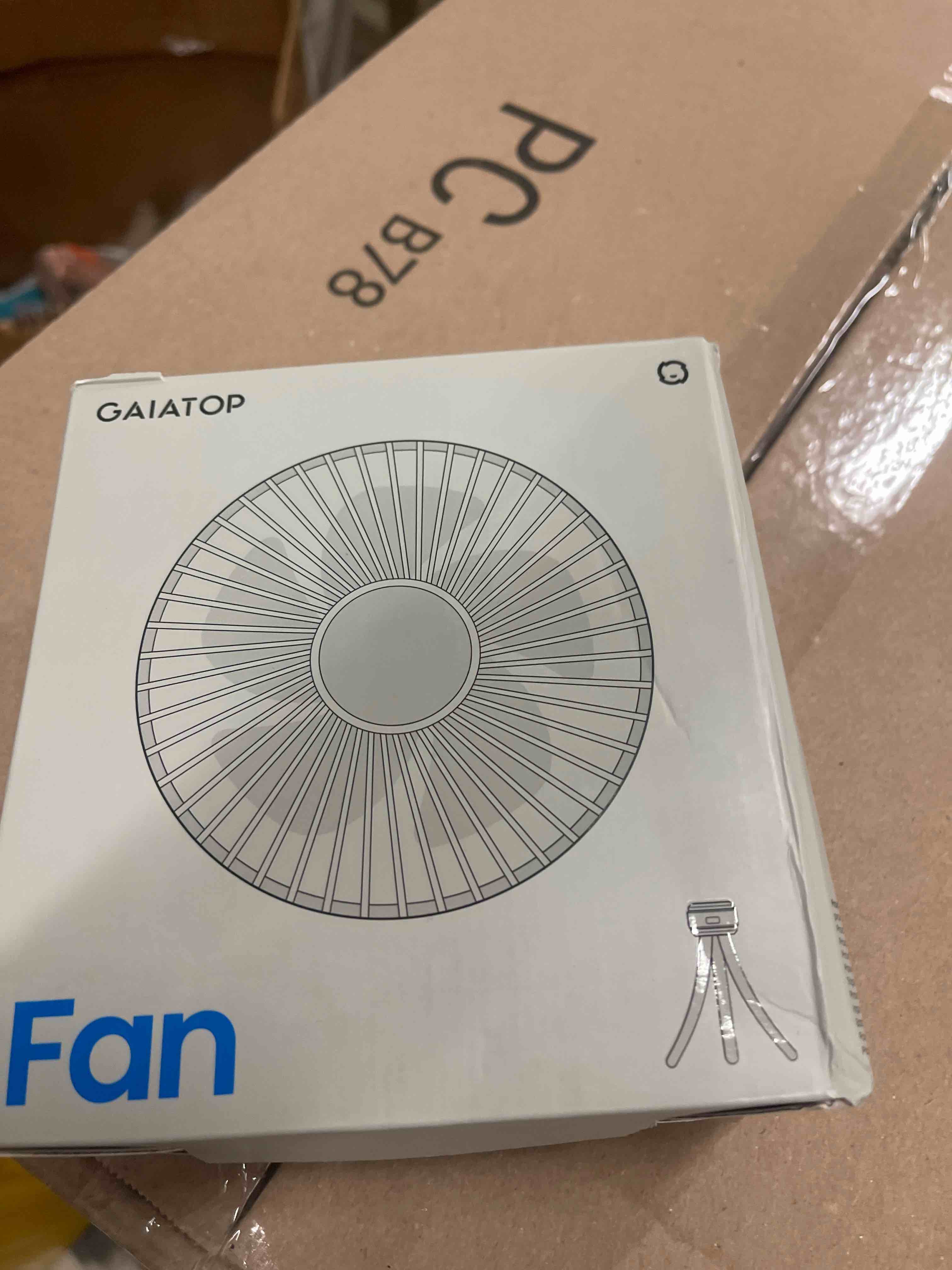 Condition photo showing New/Like New for Gaiatop Mini Portable Stroller Fan, Battery Operated Small Clip on, Detachable 3 Speed Rechargeable, 360° Rotate Flexible Tripod Better Cooling for Car Seat Crib Treadmill Travel Black