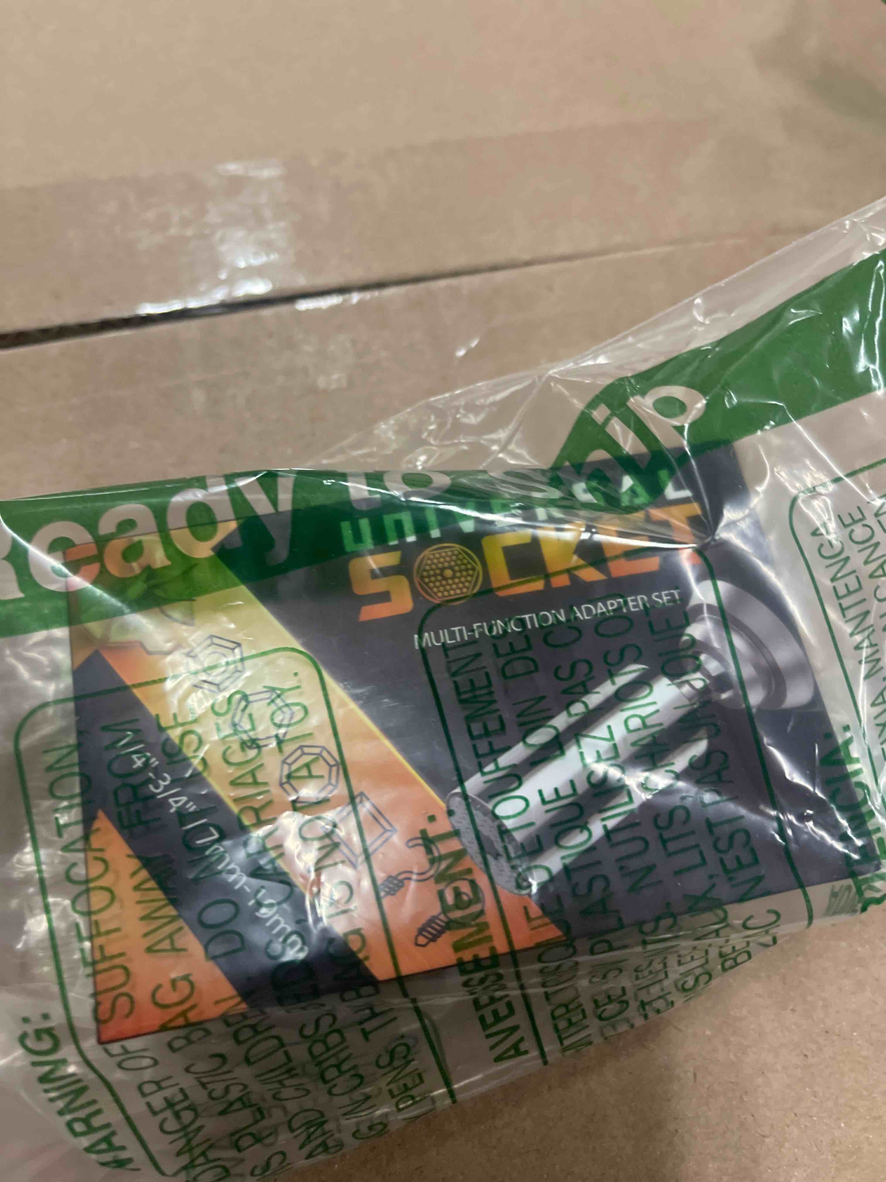 Condition photo showing New/Like New for Stocking Stuffers for Men Super Universal Socket Tools Gifts for Men, Grip Set with Power Drill Adapter Cool Stuff Gadgets Present Ideas Gifts for Dad Husband Him Adults Mens Gifts Christmas for Women A-Universal Socket(Silver)