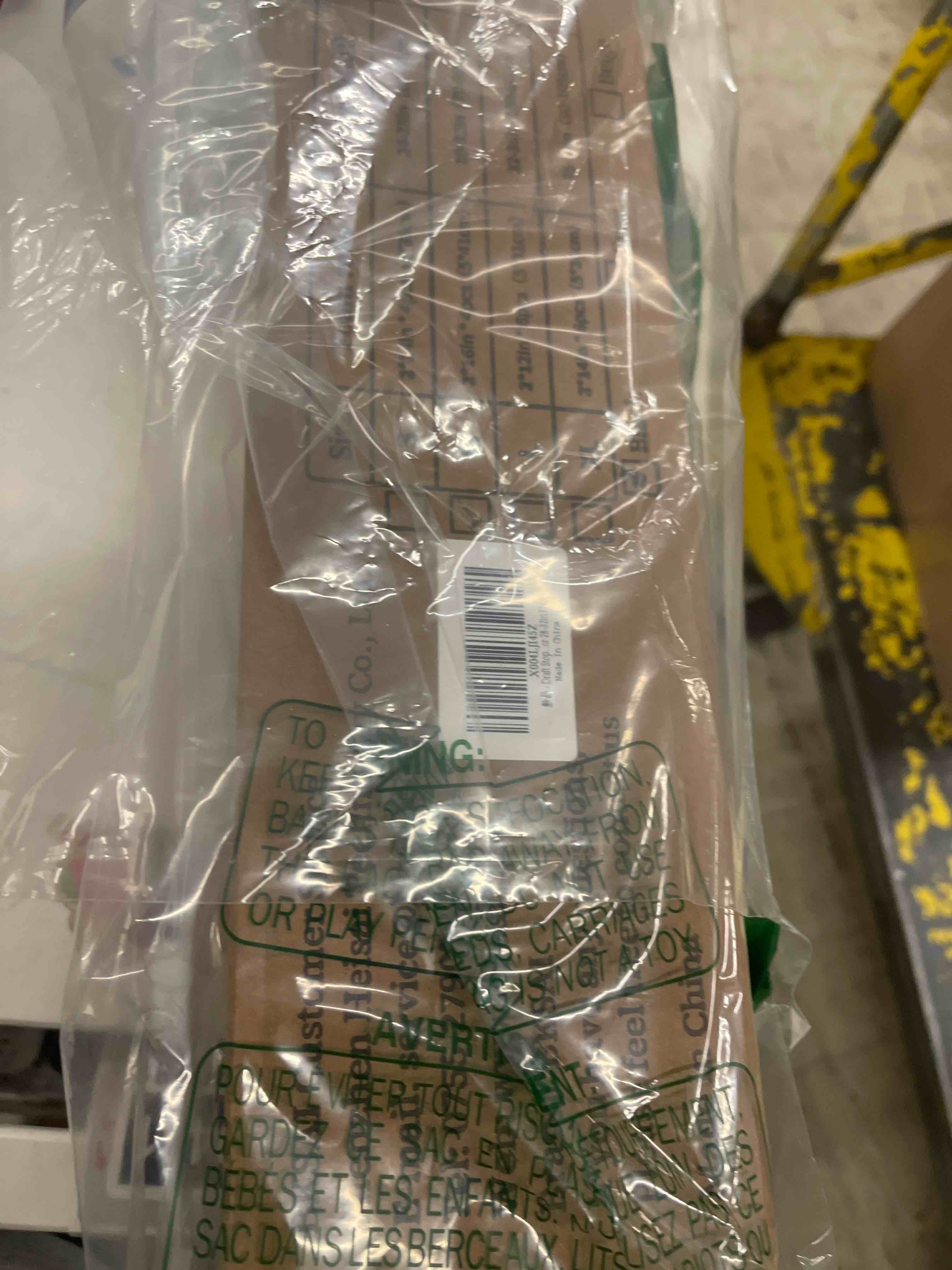 Condition photo showing New/Like New for Door Draft Stopper for Bottom of Door, Upgraded Under Door Gap Filler for Big Gap, No Folding Required, Flexible Installation Door Sweep soundproofing Strip for Home & Apartment, 28-32in, Black Black 28-32in