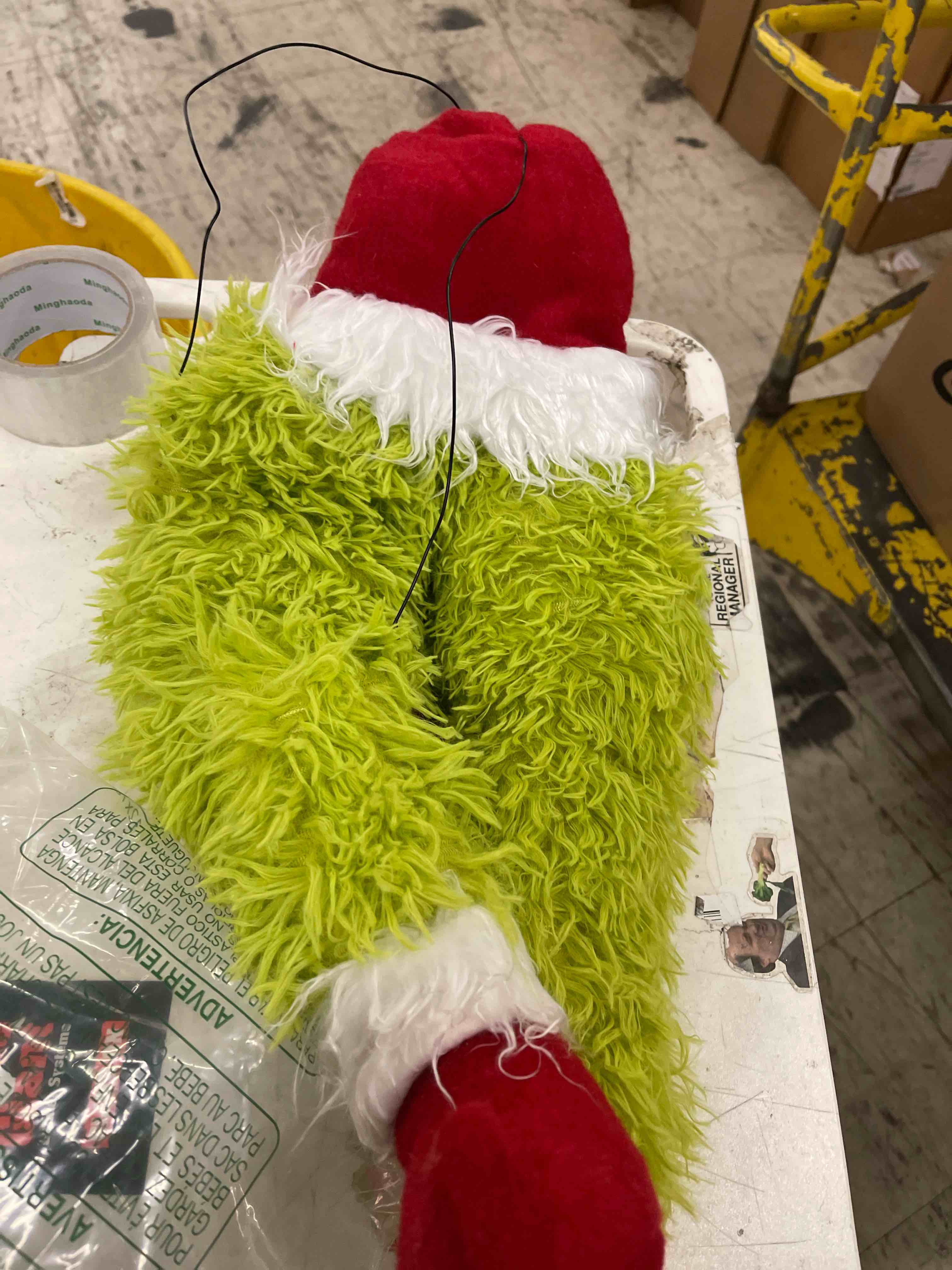 Condition photo showing New/Like New for Christmas Elf Body Furry Green Head/Arm/Legs for Christmas Tree Decorations, Christmas Tree Topper, Christmas Ornaments, Christmas Tree Ornaments for Christmas Party (Elf Legs)
