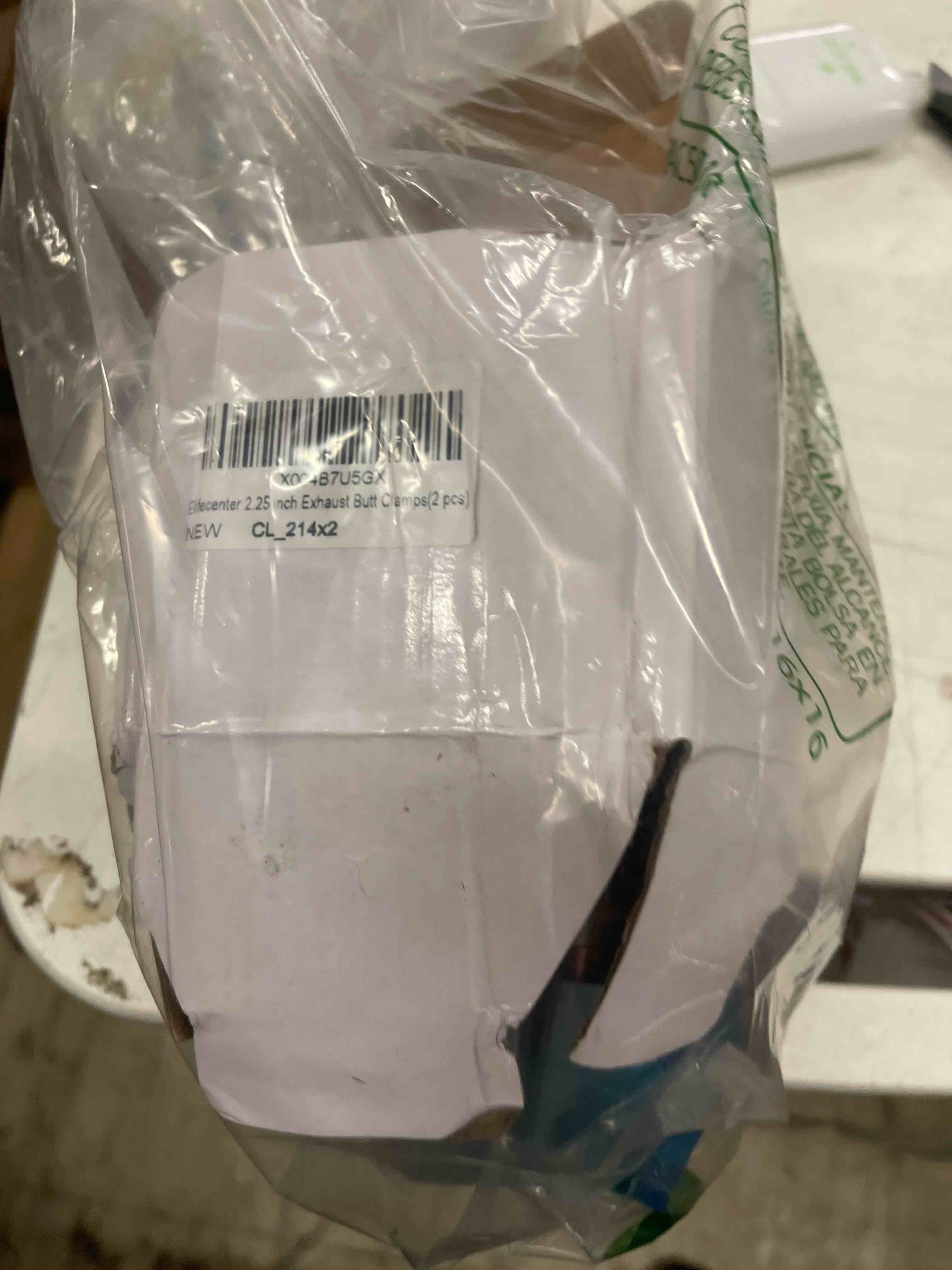 Condition photo showing New/Like New for 2.25 inch Exhaust Clamps, 2-1/4 Inch Exhaust Lap Joint Butt Clamps, T304 Stainless Steel Band Clamp w/High Grade Bolts(2 Pieces)